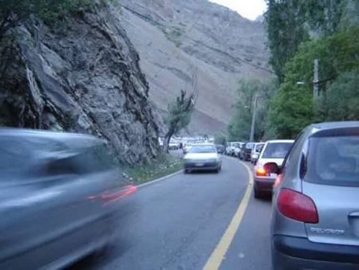 ترافیک نیمه سنگین در محورهای هراز و کندوان