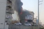 آتش سوزی ساختمان در حاشیه جاده نوشهر – رویان