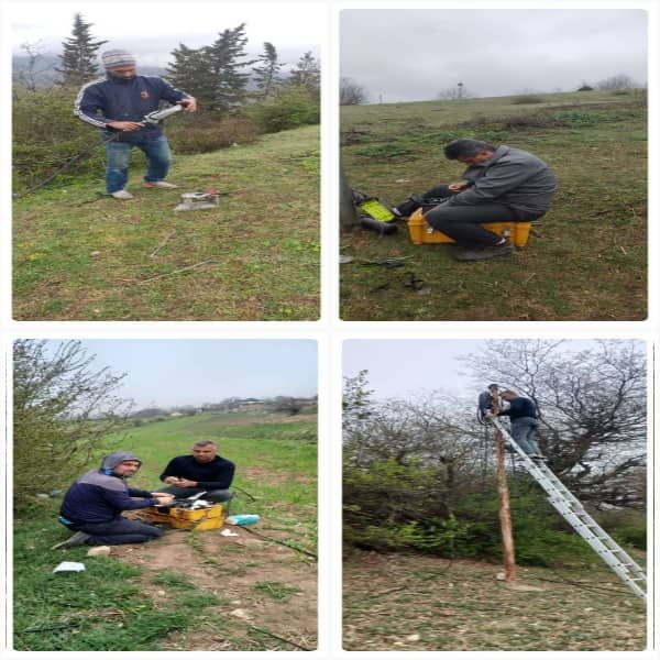 پایداری شبکه ارتباطی چند روستای مازندران به همت تلاشگران حوزه ارتباطات در لحظه تحویل سال