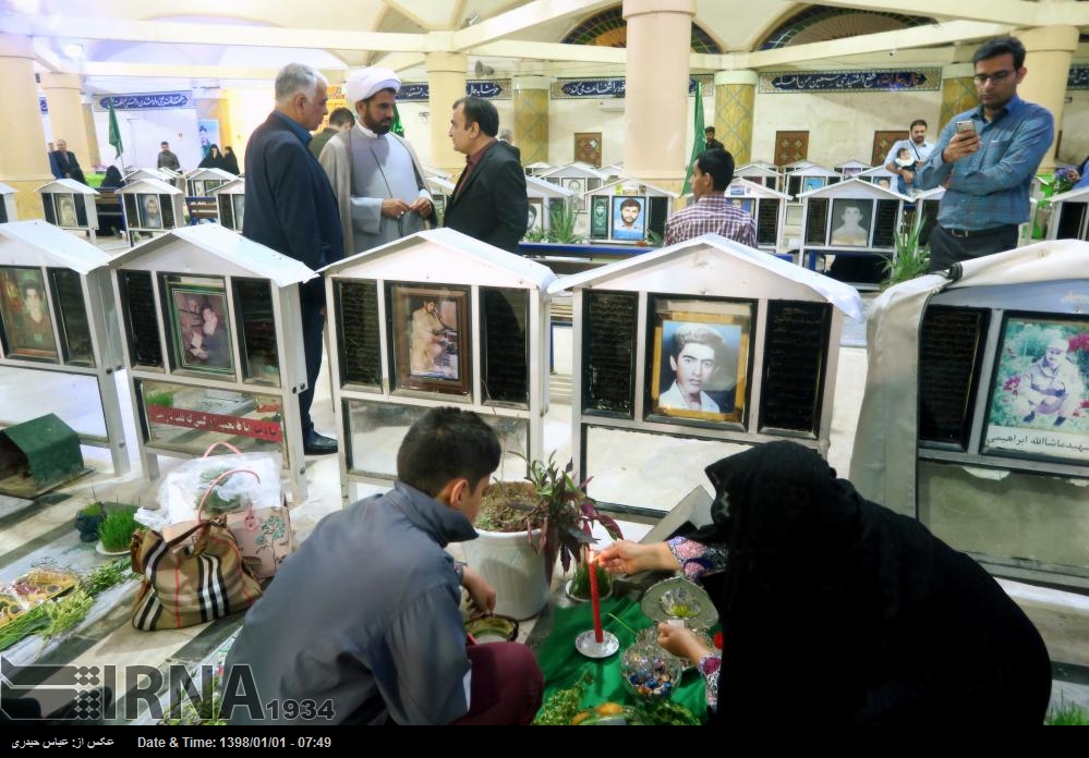 تحویل سال نو در یادمان های شهدای گمنام مازندران