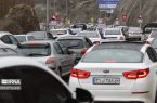 ترافیک سنگین در محور چالوس-شمال