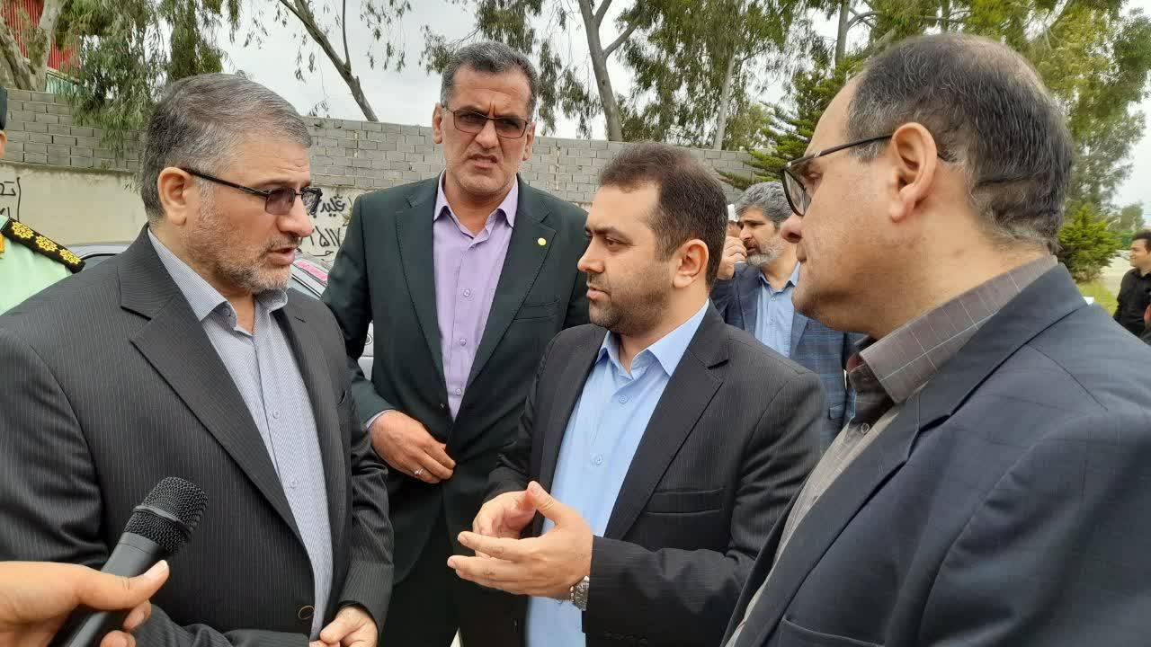 بازدید دکتر مسجدی از پزشکی قانونی، اداره ثبت و شهرک صنعتی جویبار