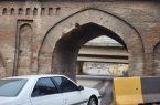پل تاریخی آمل در حصار داربست‌ها