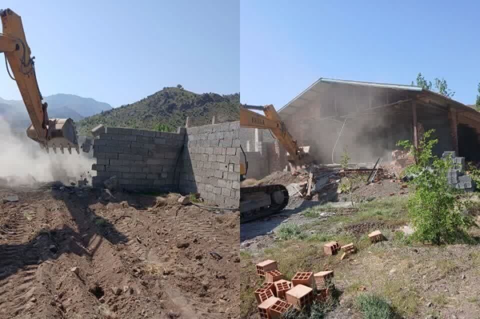 ۳۷ فقره بنای غیر مجاز در مزارع بابل تخریب شد