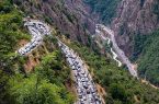 محور کندوان یکطرفه و دارای ترافیک است