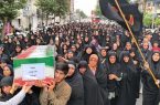 بدرقه باشکوه ۲ شهید در قائمشهر