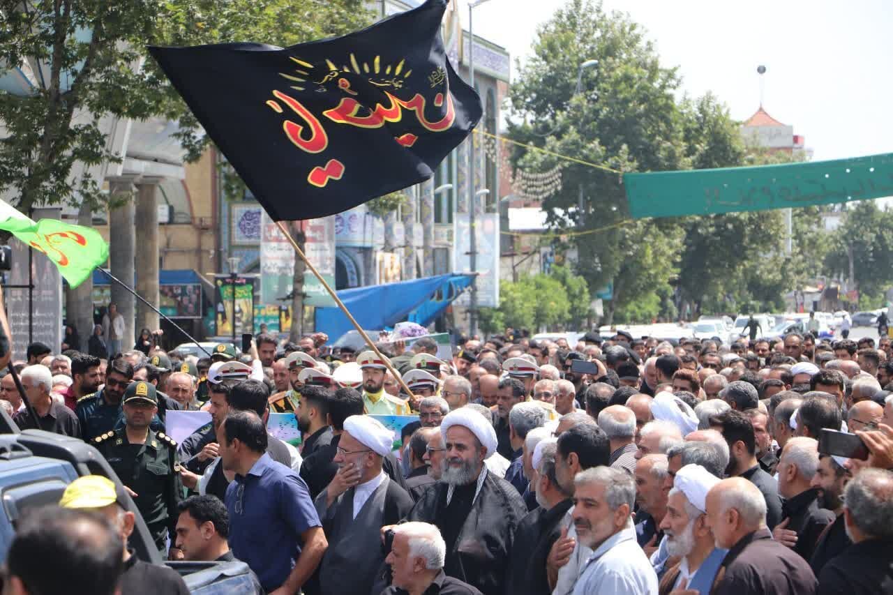 تشییع پیکر مطهر شهید «محمد حیدری» در قائم‌شهر