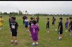 عزاداری فوتبالیست‌های نونهال در زمین روستای ولوکلای بابل