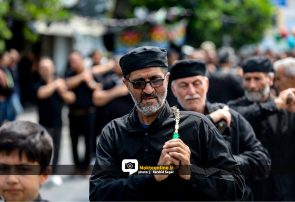 شور عاشورایی در نوشهر/ اشک و بغض زیر نماد بین الحرمین+عکس