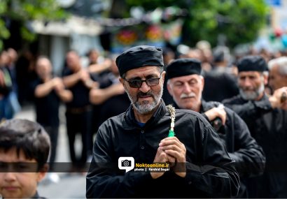 شور عاشورایی در نوشهر/ اشک و بغض زیر نماد بین الحرمین+عکس