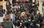  قدردانی جانشین فرماندهی سپاه نوشهر از حضور باشکوه مردم در مراسم شهید مدافع وطن مرتضی خزایی پول
