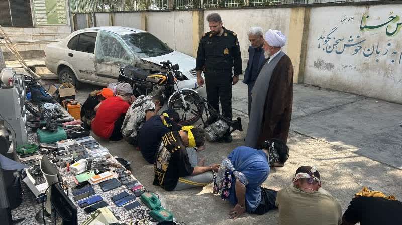 انهدام باند 10 نفره سارقان معتاد در بهنمير