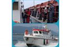 نجات فوری خدمه مصدوم کشتی در بندر نوشهر با اقدام سریع تیم امداد دریایی