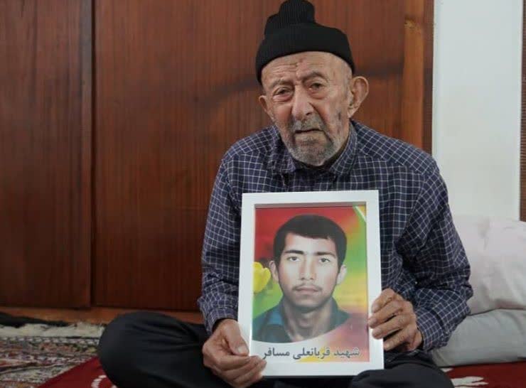 پدر بسیجی شهید قربانعلی مسافر آسمانی شد